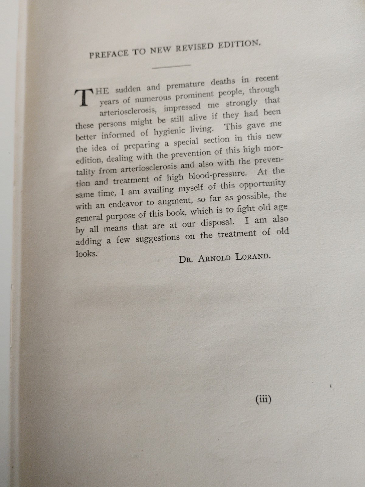 Old Age Deferred by Arnold Lorand, M. D. 1911