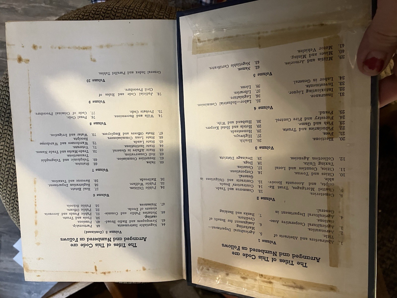 7 Pc Utah Code Annotated 1953 Volume 1-4 & 6,8,9 Old Law books W/ Supplements