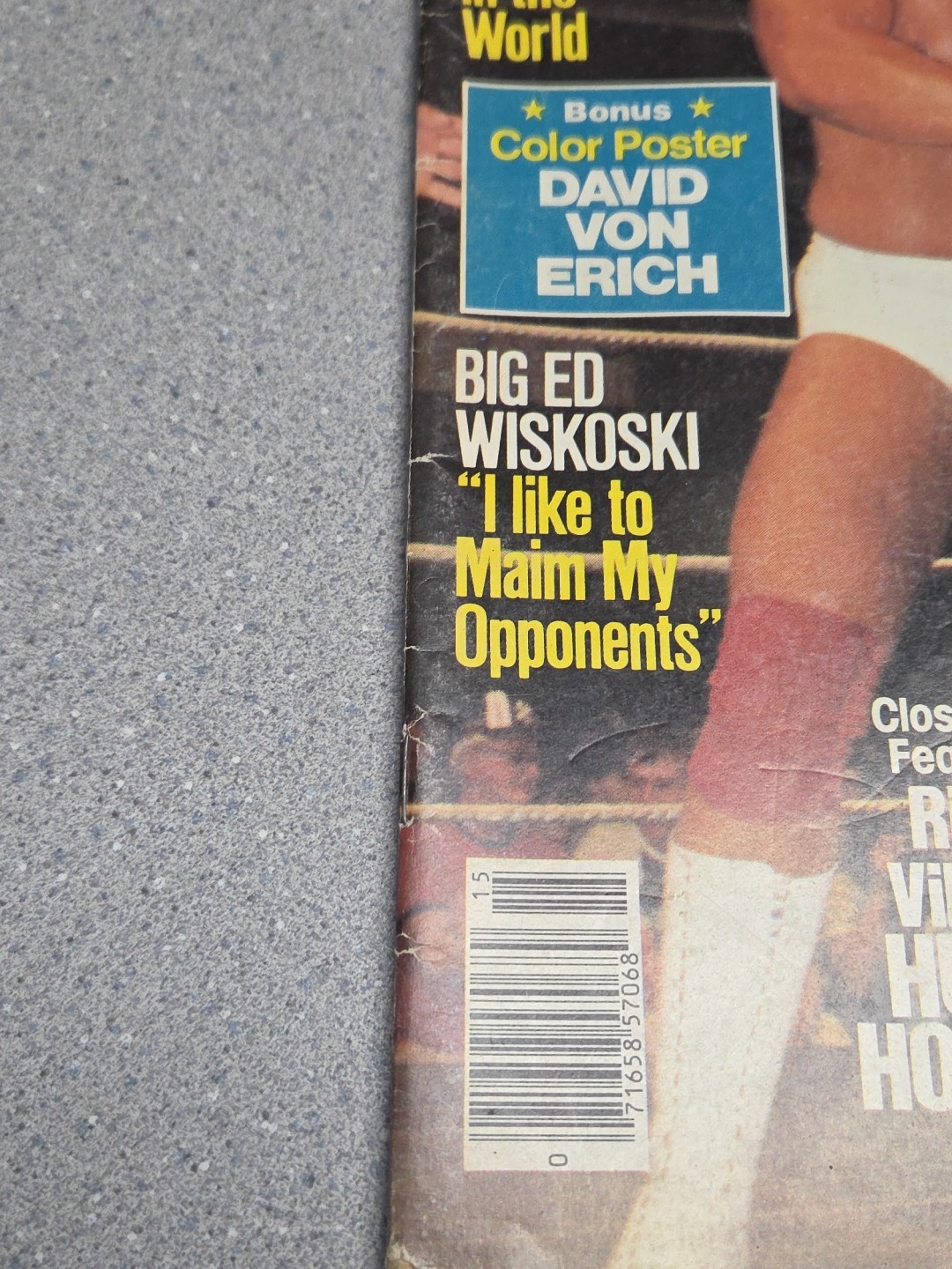 Wrestling World Magazine 1981 Special – Hulk Hogan Flair Rhodes Von Erich Patera