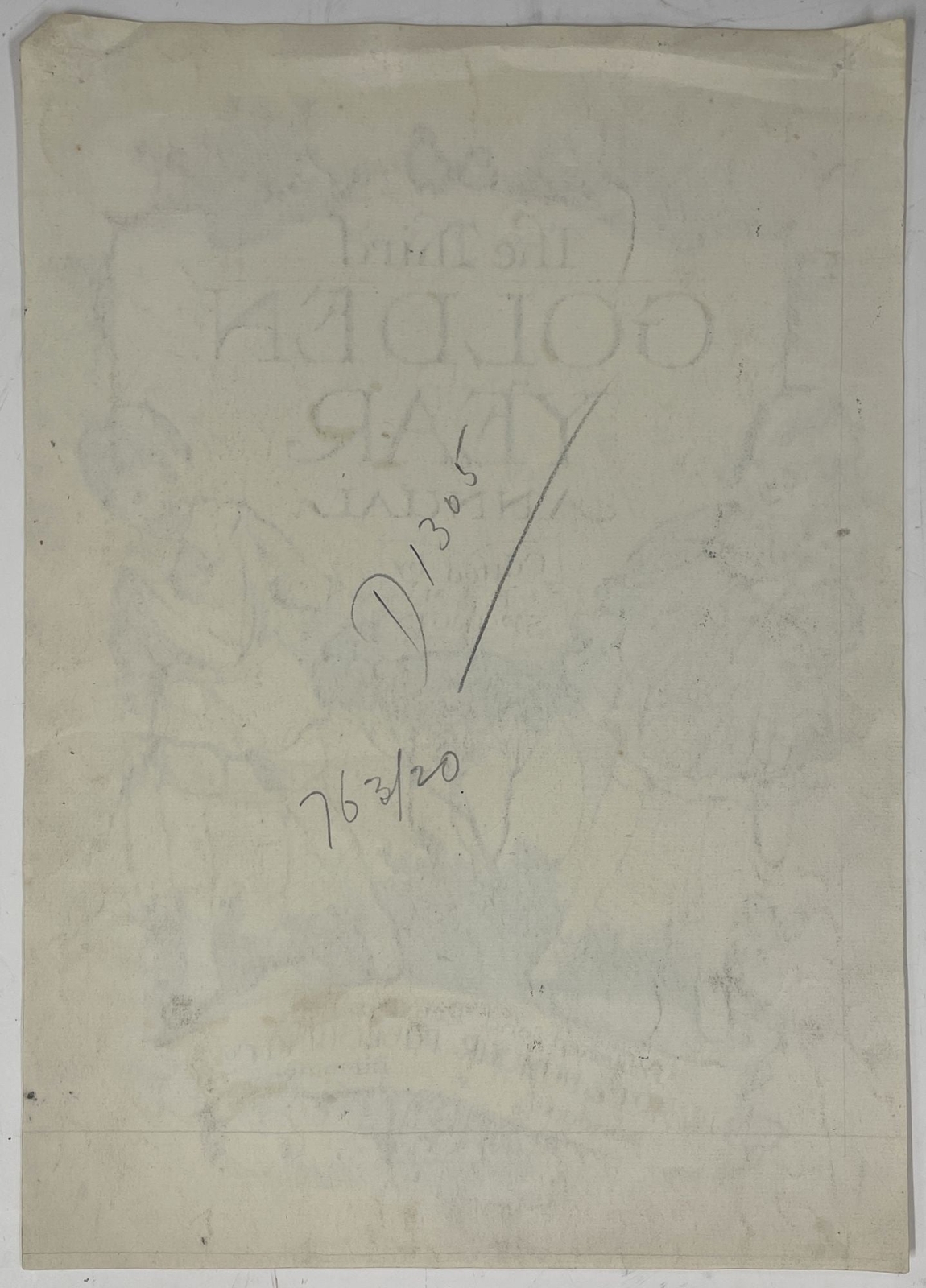 Frederick Spurgin / Original Pen & Ink Drawing Cover Art for The Third Signed