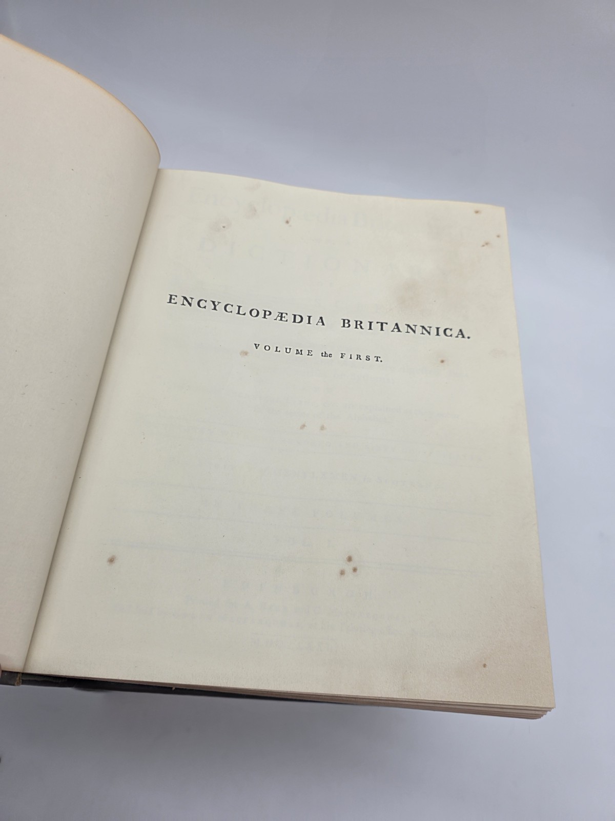 Encyclopaedia Britannica 1771 First Edition Facsimile 3 Volume Set Edinburgh