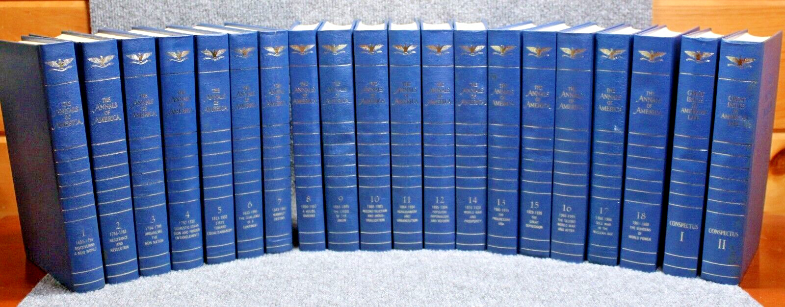 The Annals of America Volumes 1 – 18 + Two Volume Conspectus 1493-1968