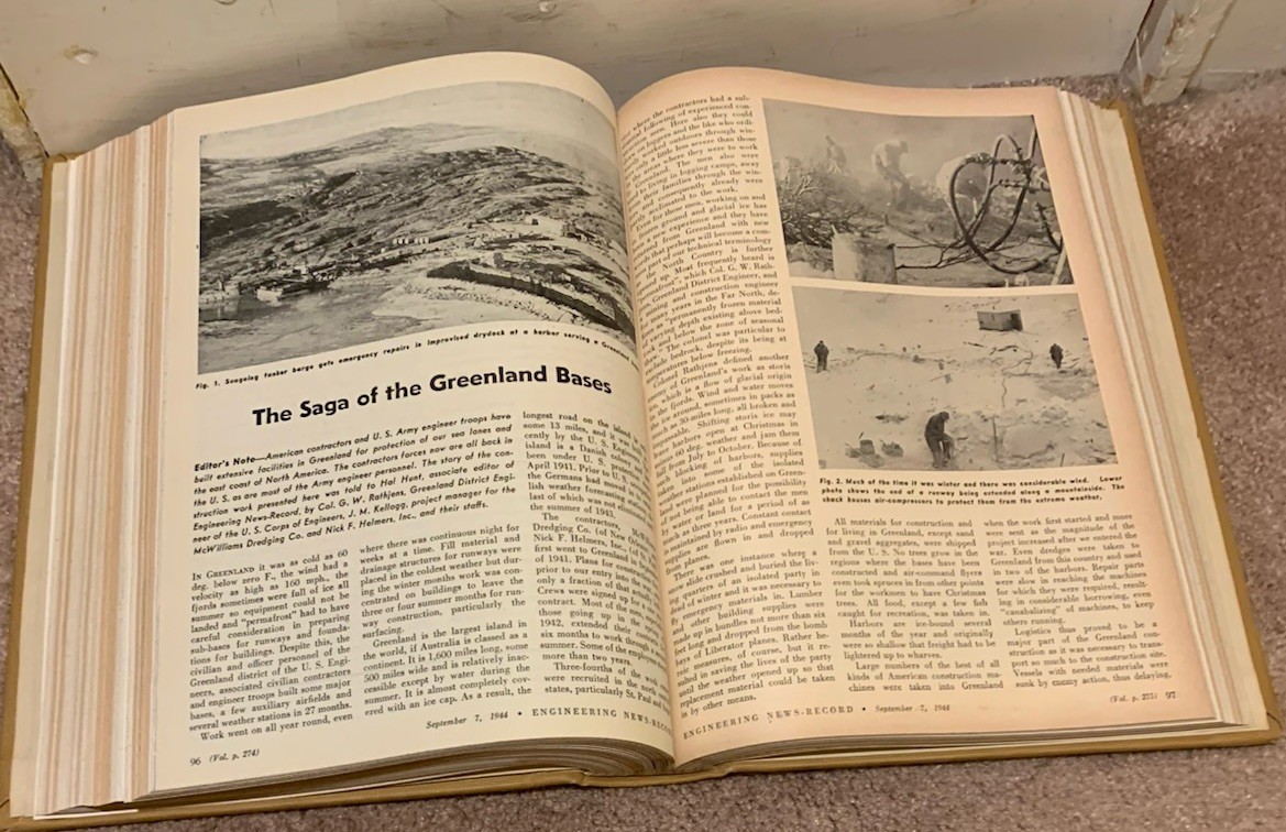 ENGINEERING NEWS RECORD BOUND VOLUME 1944 WORLD WAR II JUL – DEC 1944 ISSUES