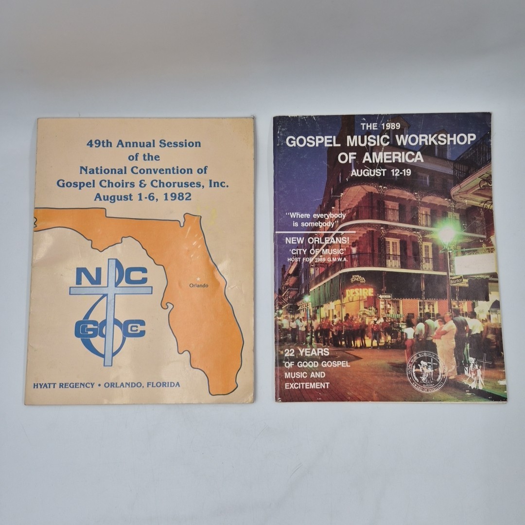 VTG 70s Gospel Music Hymn Song Book Programs Convention Assorted KY FL Religous