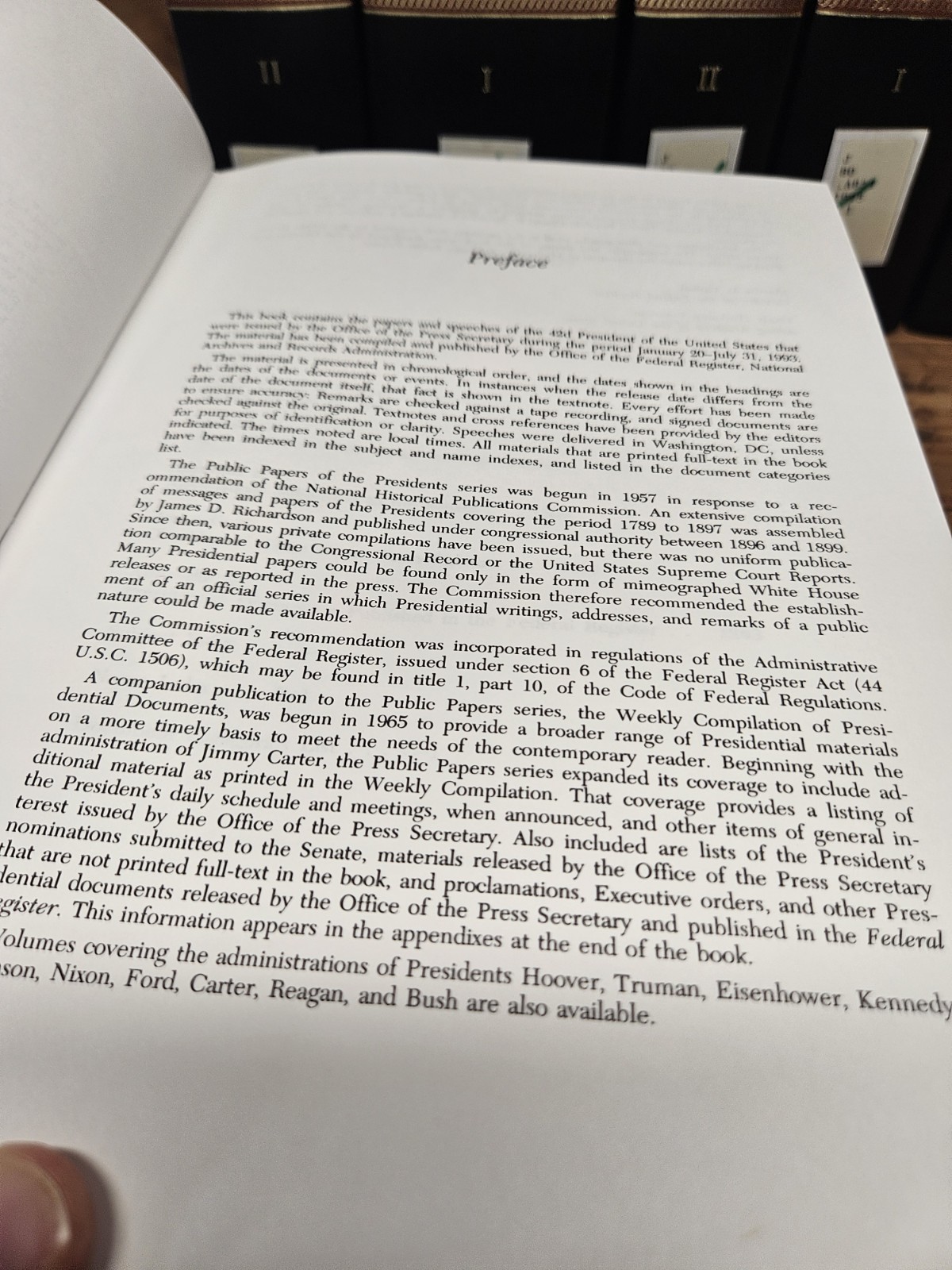7v Public Papers Of The Presidents William J. Clinton 1993-1996 1st Term