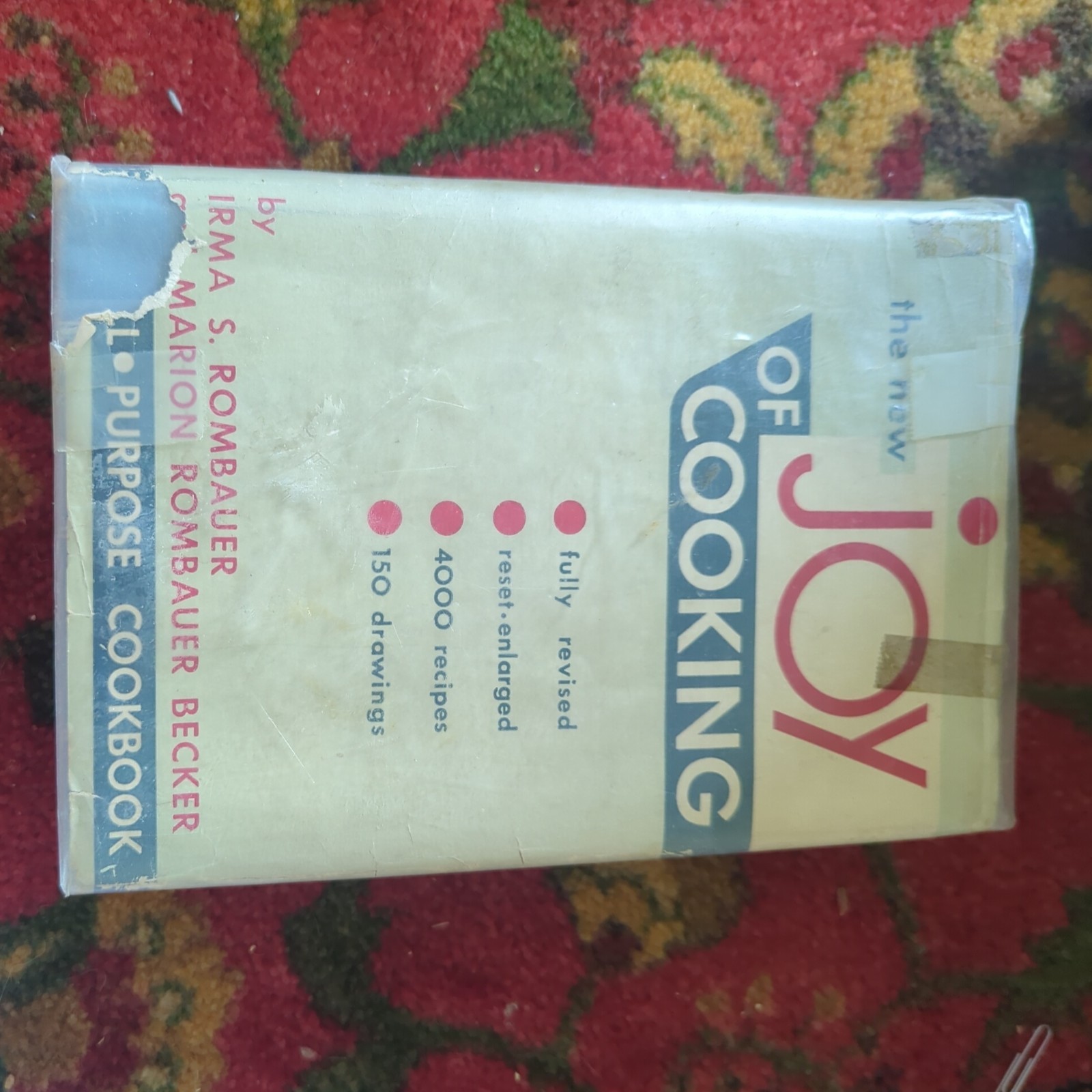 THE JOY OF COOKING Irma S. Rombauer HC/DJ ~ 1931 Edition 1953 Printing + Cover