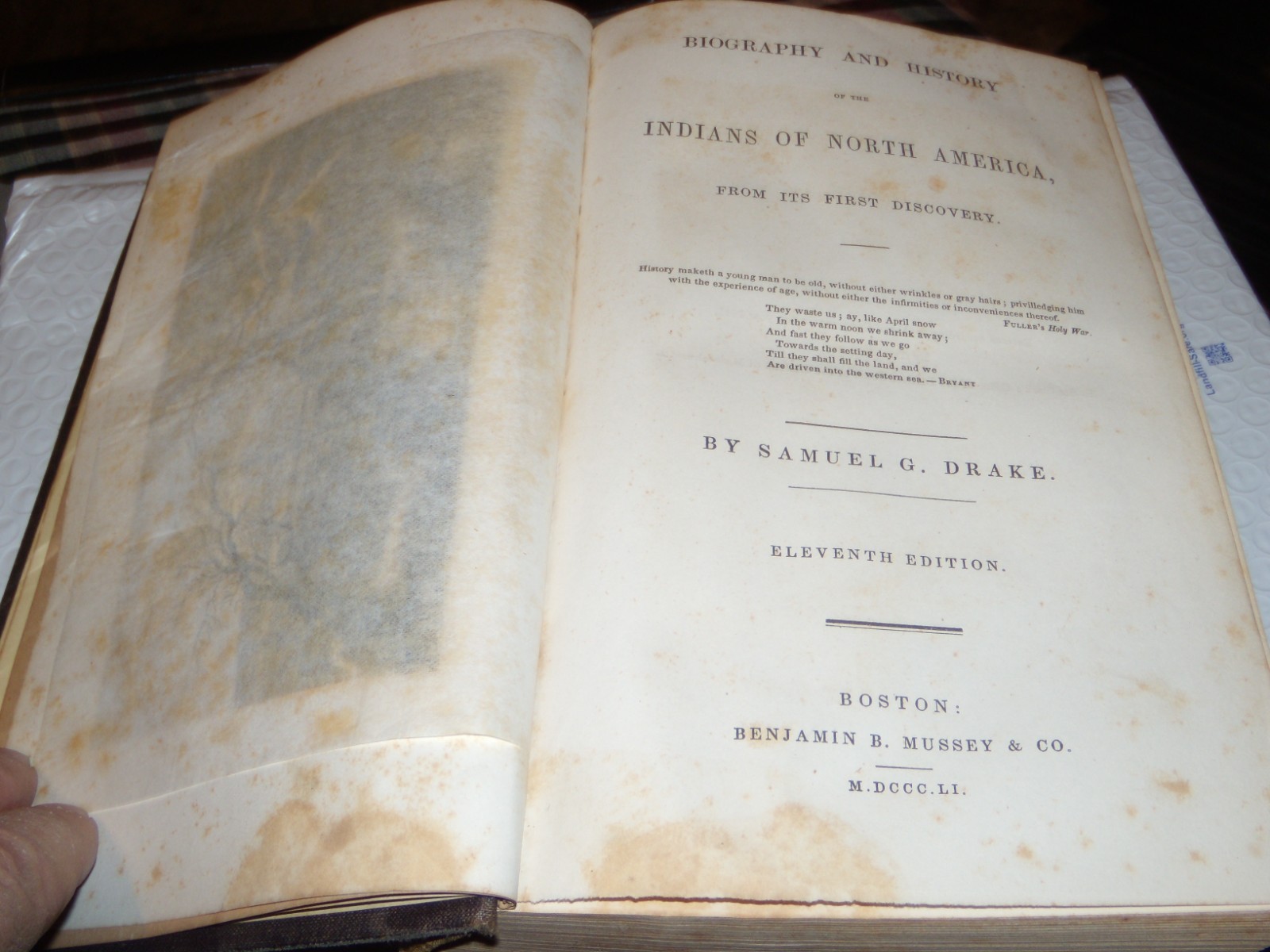 Biography and History of the Indians of North America – Drake 1851