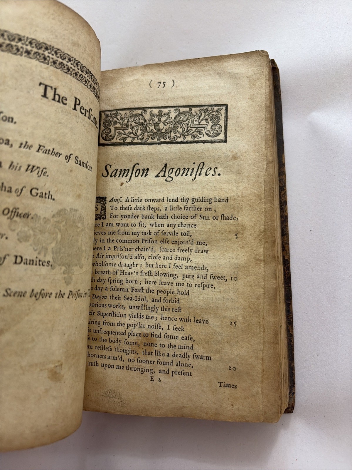 Rare 1725 John Milton – Paradise Regain’d – 6th Edition