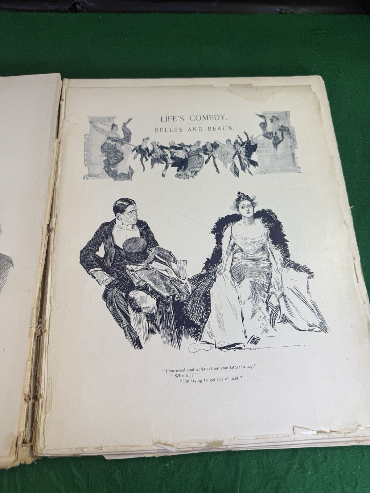 1897 Life’s Comedy II Series Scribner’s Gibson Illus. Antique Humor Book Rare