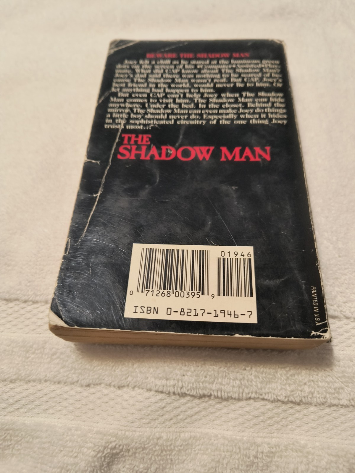The Shadow Man by Stephen Gresham 1st Printing Mass Market Paperback 1986 Horror