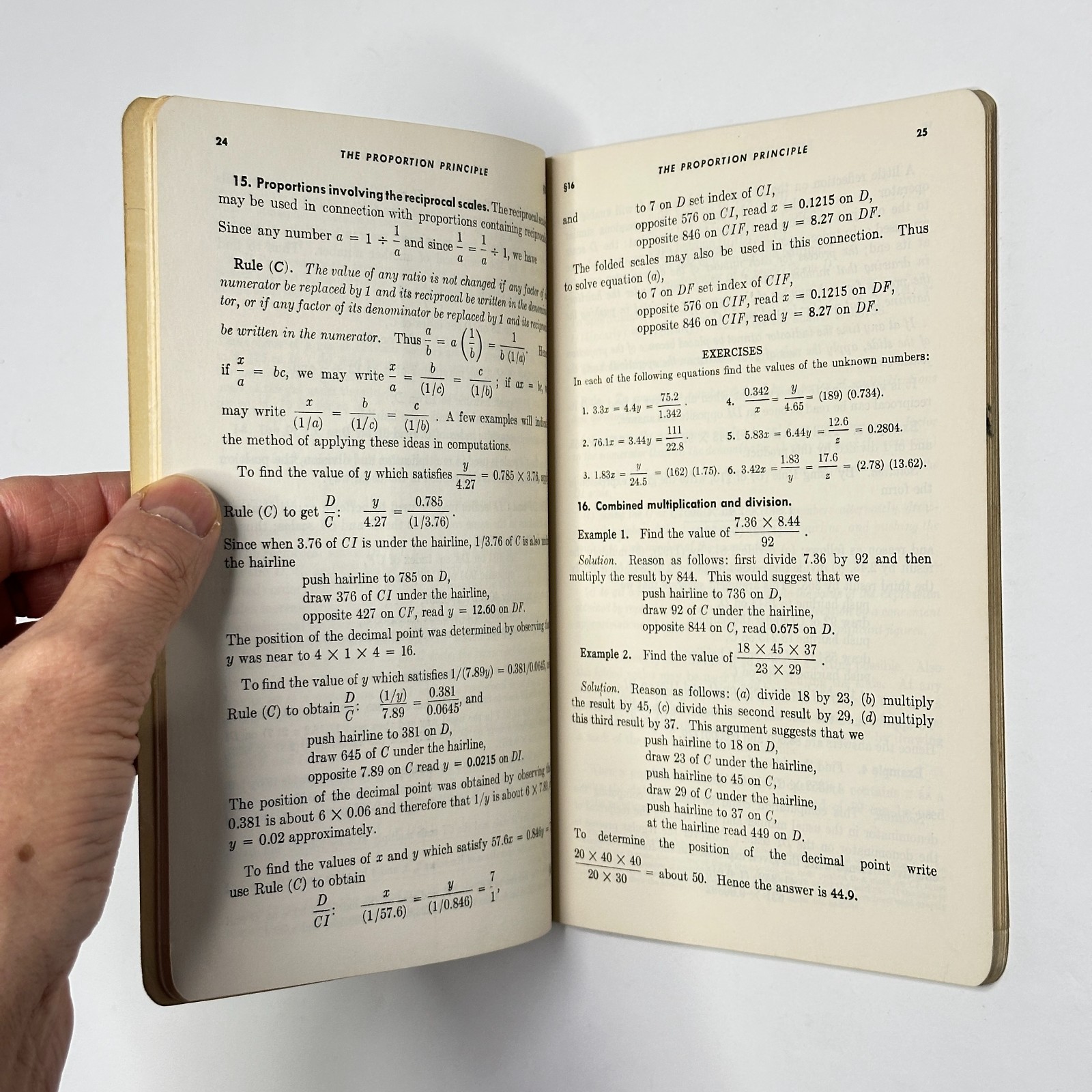 1955 „Slide Rule Manual: Log Log Duplex Decitrig“ (Keuffel & Esser Paperback)