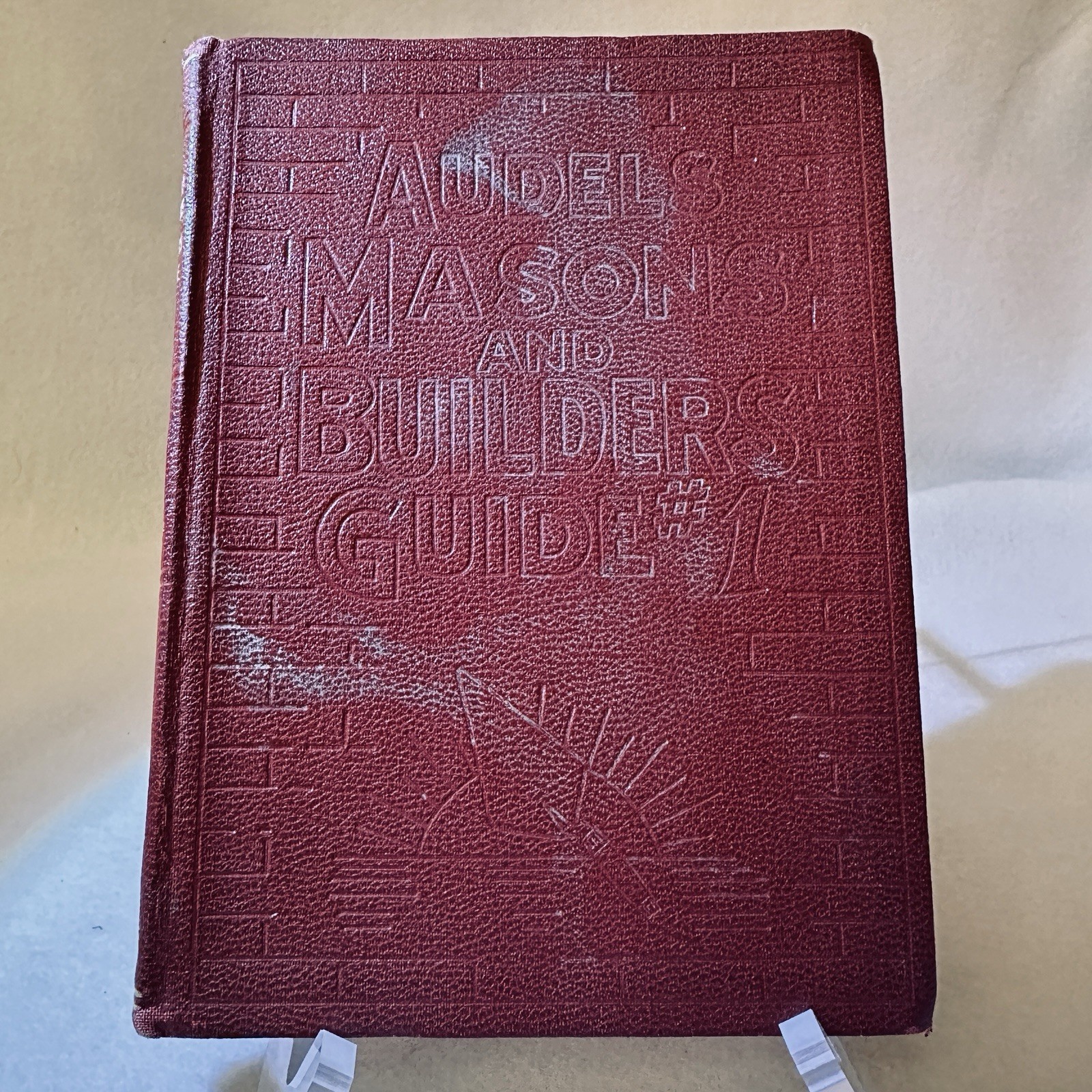 1927 Audels Masons & Builders Guide No. 1 ?Antique? Bricklaying Masonry Book