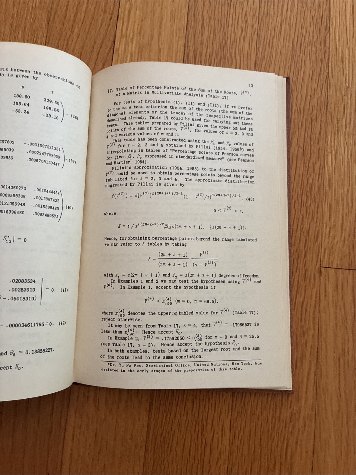 Concise Tables for Statisticians ~ K.C. Sreedharan Pillai • SIGNED Hardcover 1st