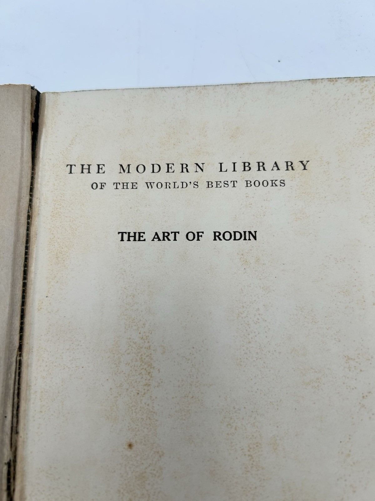 The Art of Rodin Vintage 1918
