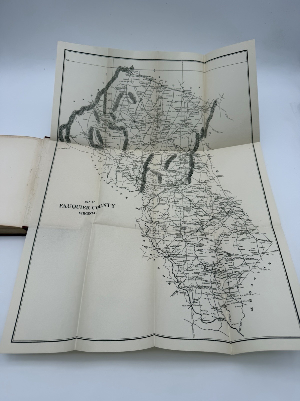 1912 Women of the Debatable Land Alexander Hunter Civil War Virginia Map