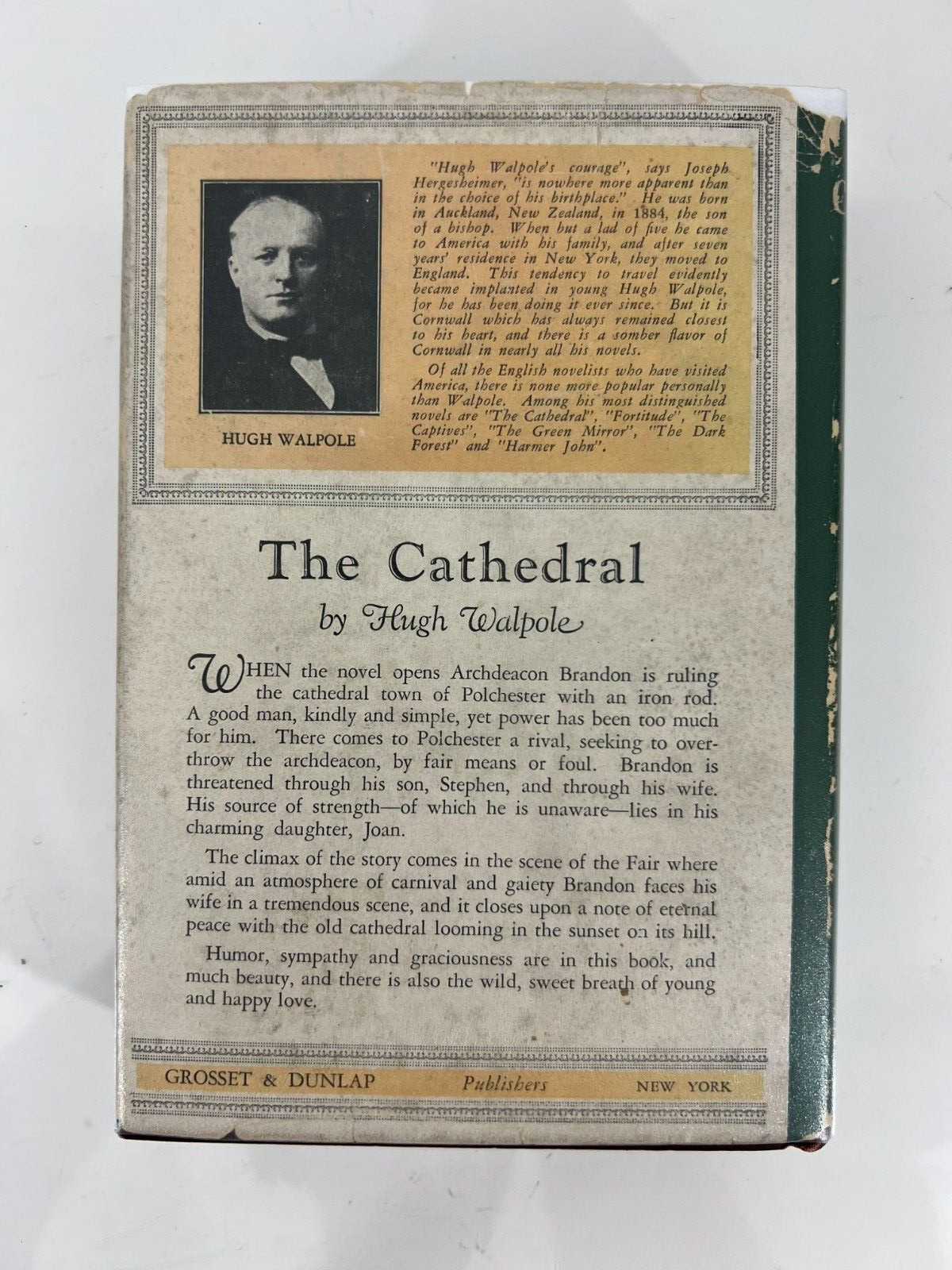 The Cathedral by Hugh Walpole | Published 1922- Hardcover