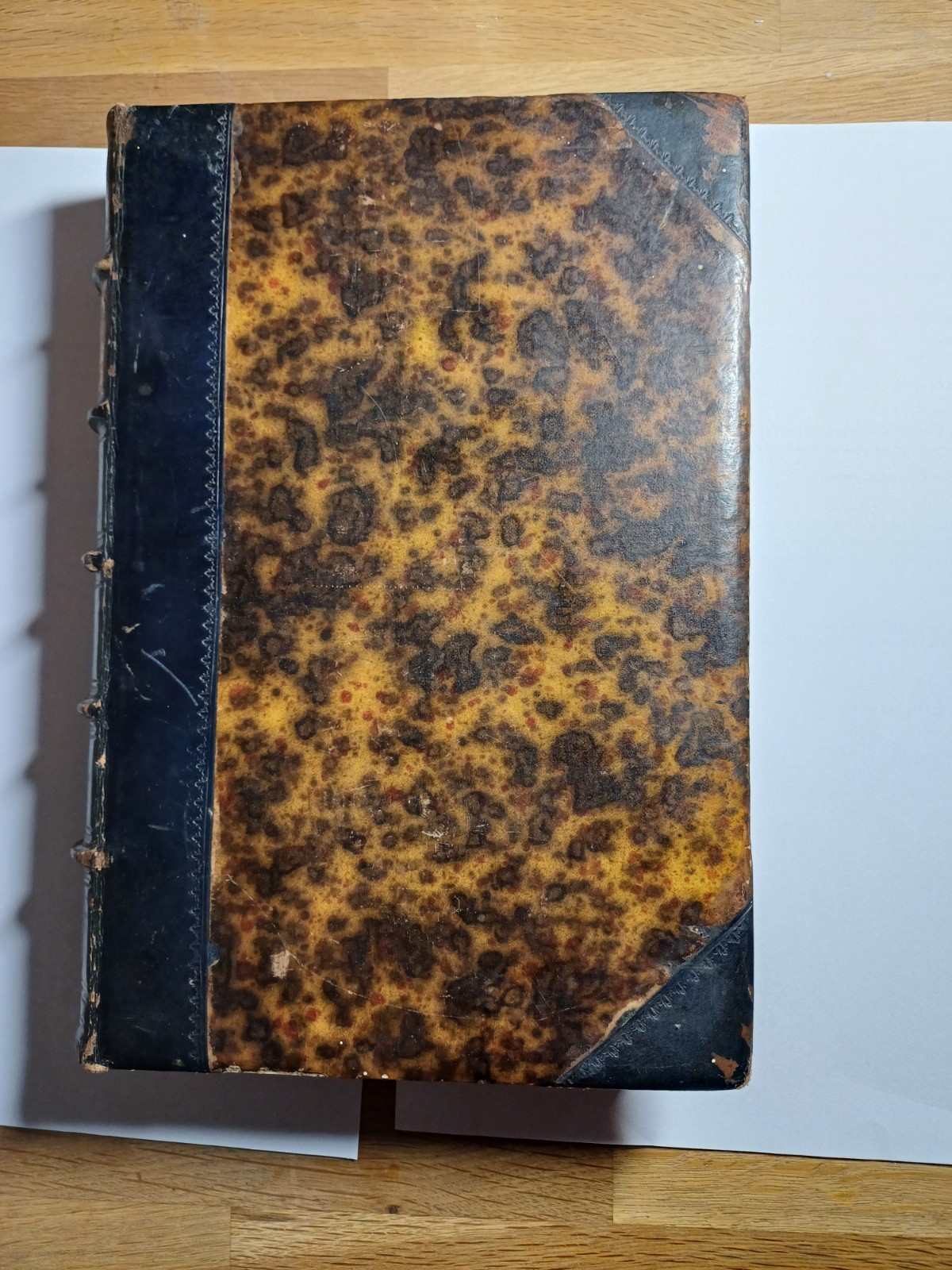 1854 Felicia Hemans Poetical Works Half Leather Victorian Antique Book