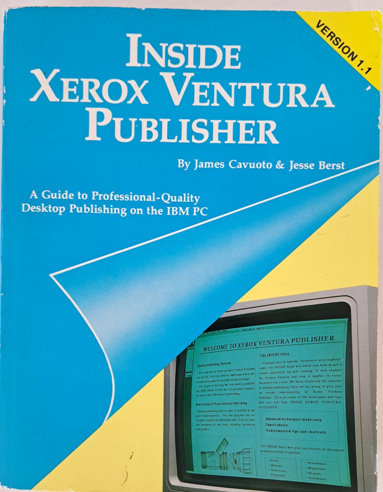 Inside Xerox Ventura Publisher – Guide Book by James Cavuto & Jesse Berst