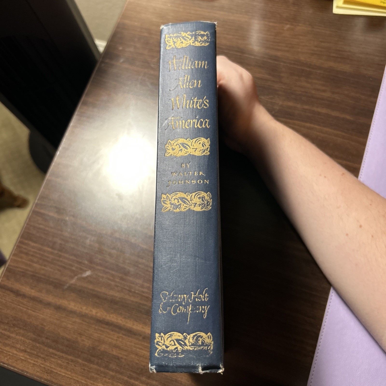 1947 William Allen White’s America Walter Johnson 1st Printing Henry Holt