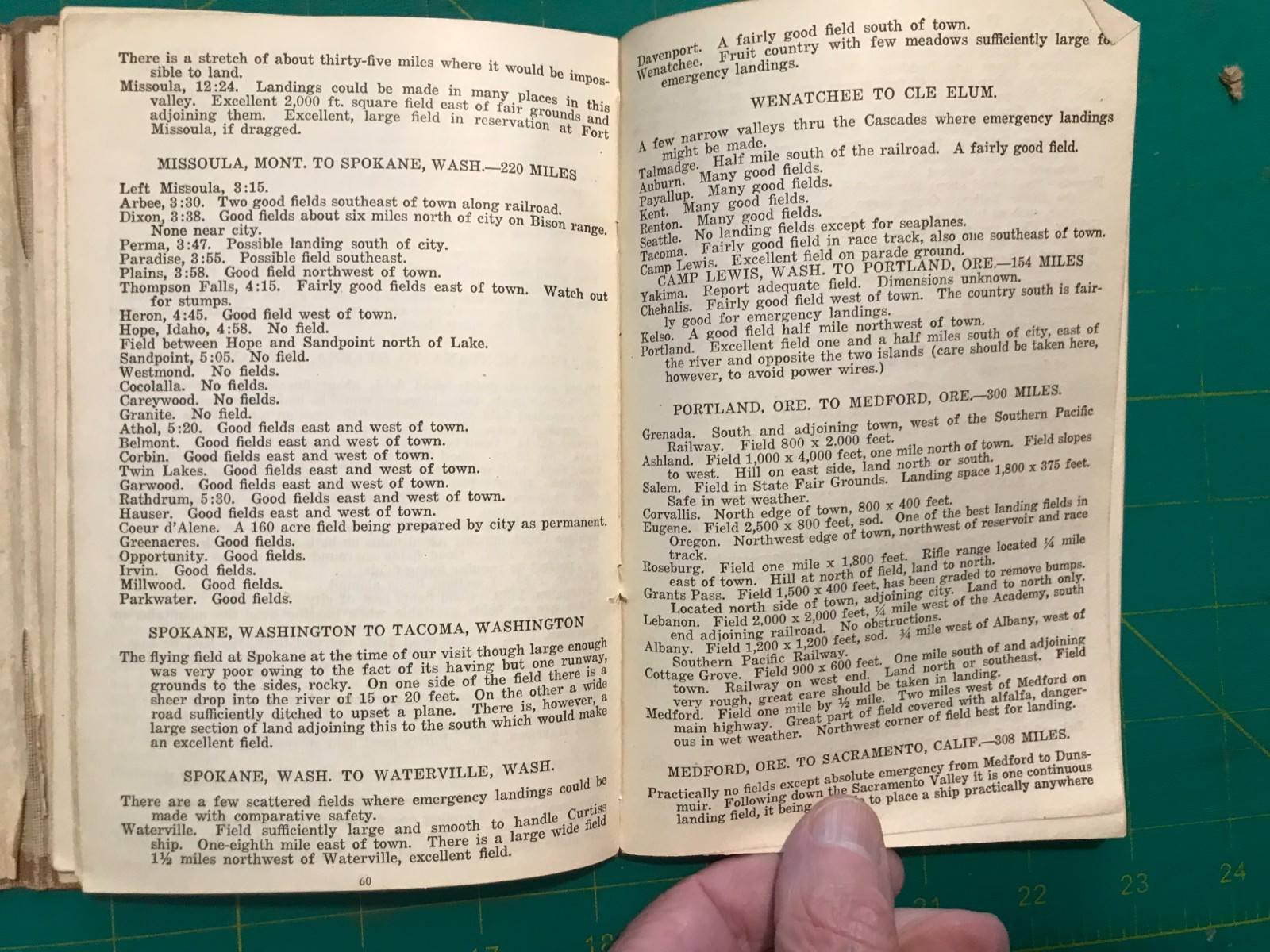 1920 Landing Field Guide & Pilot’s Log Book, New York City / Bruce Eytinge