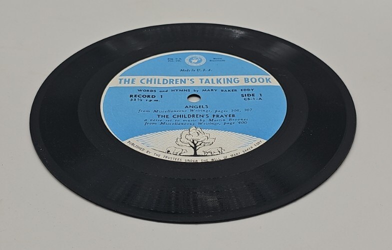 THE CHILDREN’S TALKING BOOK WITH 4 RECORDS – Mary Baker Eddy – 1961 – HC