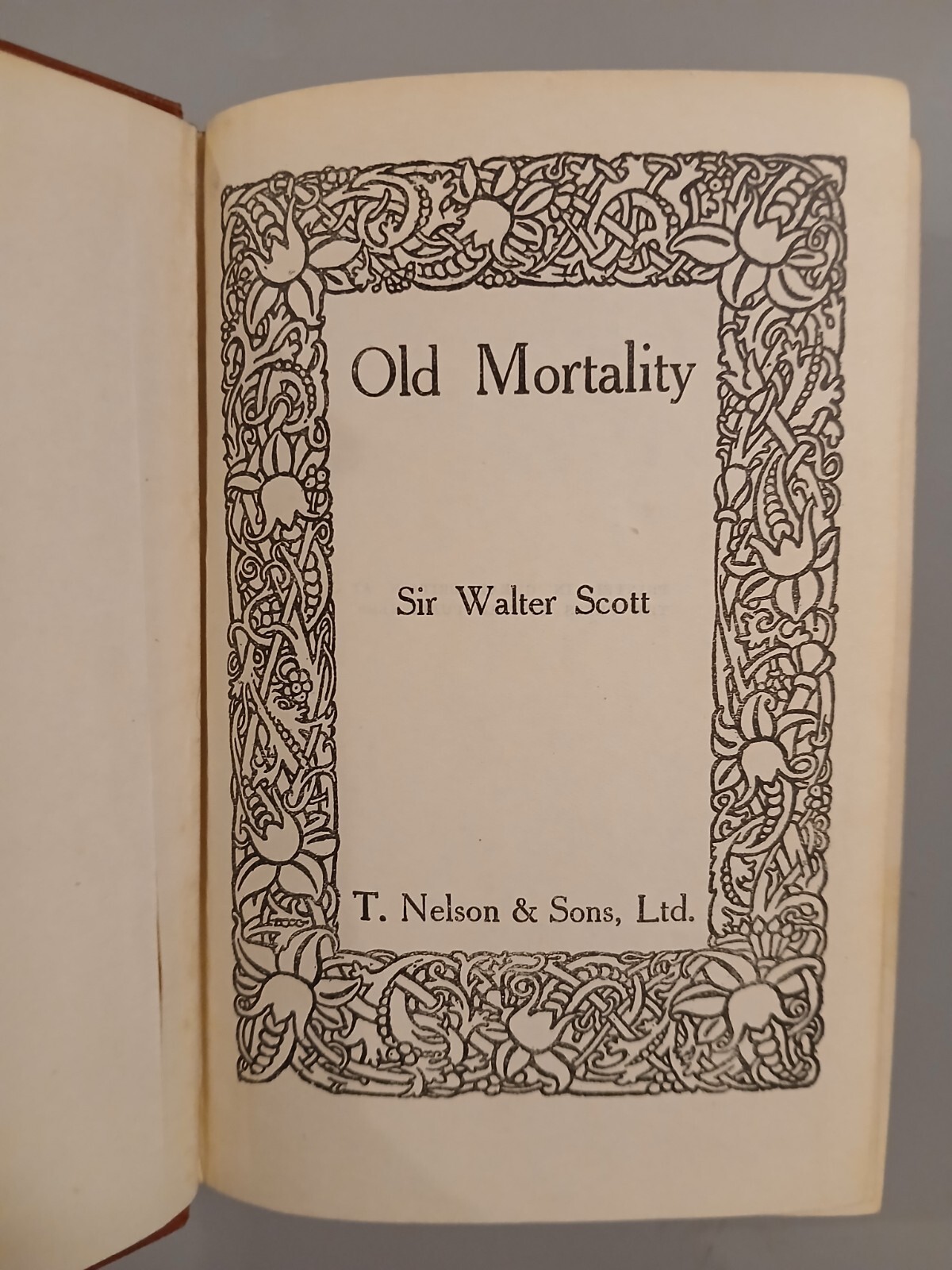 Old Mortality Sir Walter Scott Hardback T Nelson And Sons Ltd