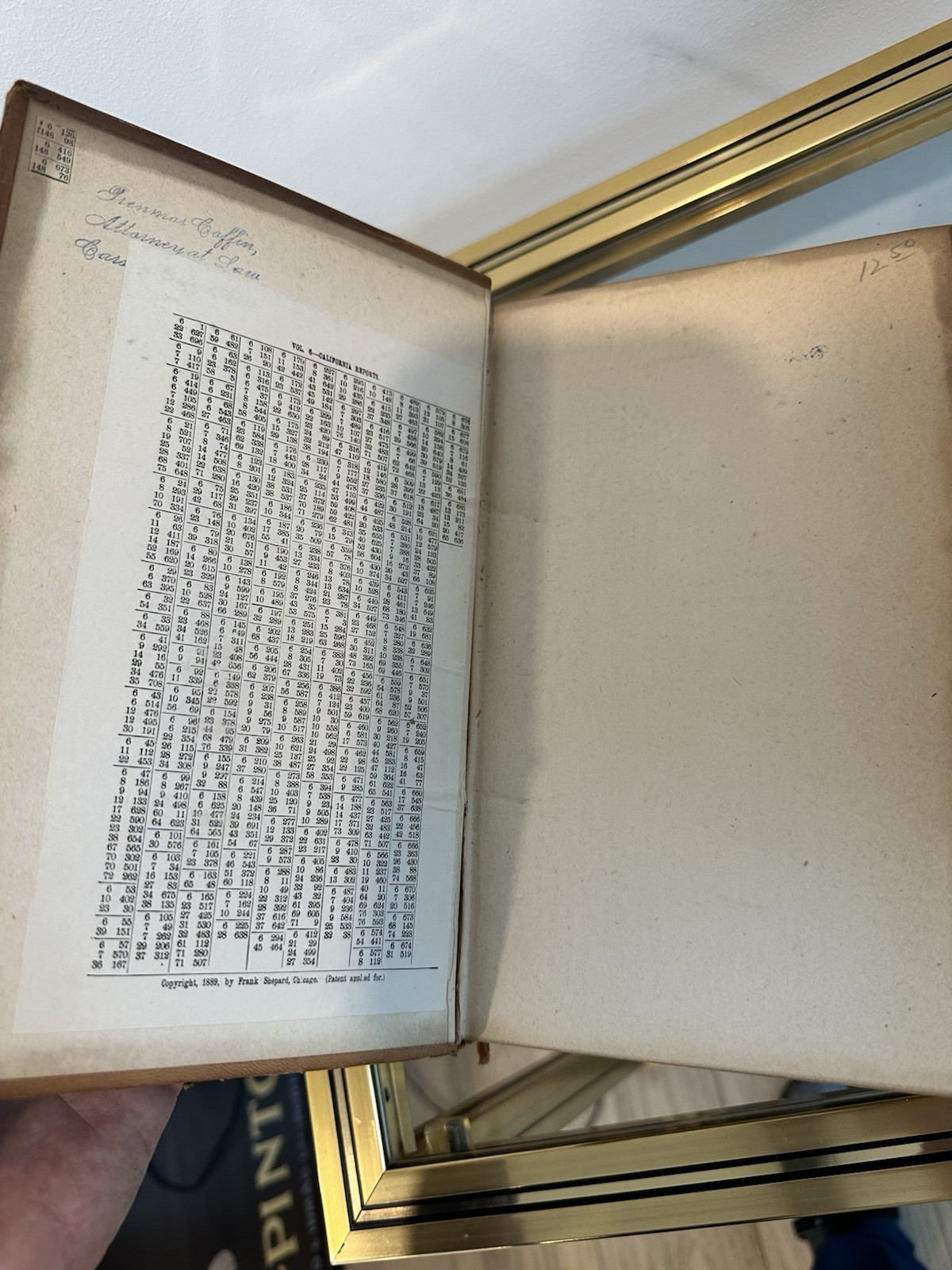 Antique 1850’s California State Supreme Court Law Case Review Books. Decor