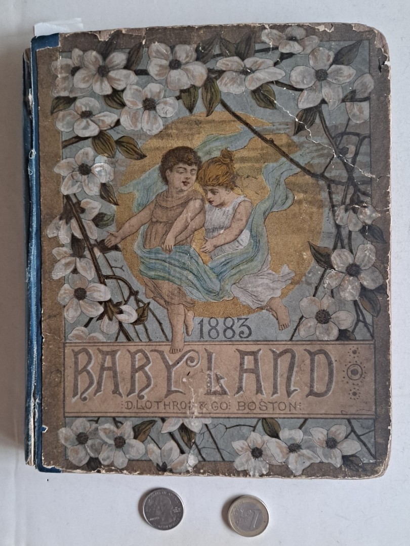 Antique Victorian Illustrated Children’s Book BABYLAND 1883 Periodical