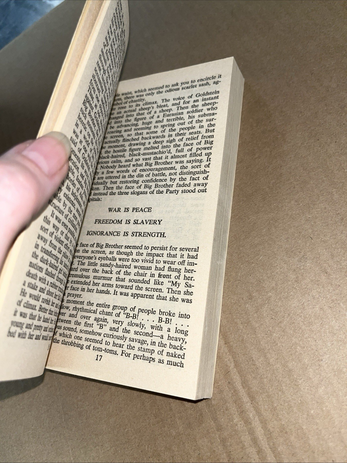 1984 by George Orwell A Signet Classic Paperback Reprint From 1981