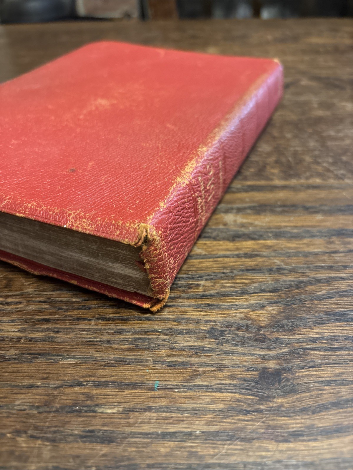 The New Chain Reference Bible Thompson B.B. Kirkbride Red Leather 1957 VINTAGE