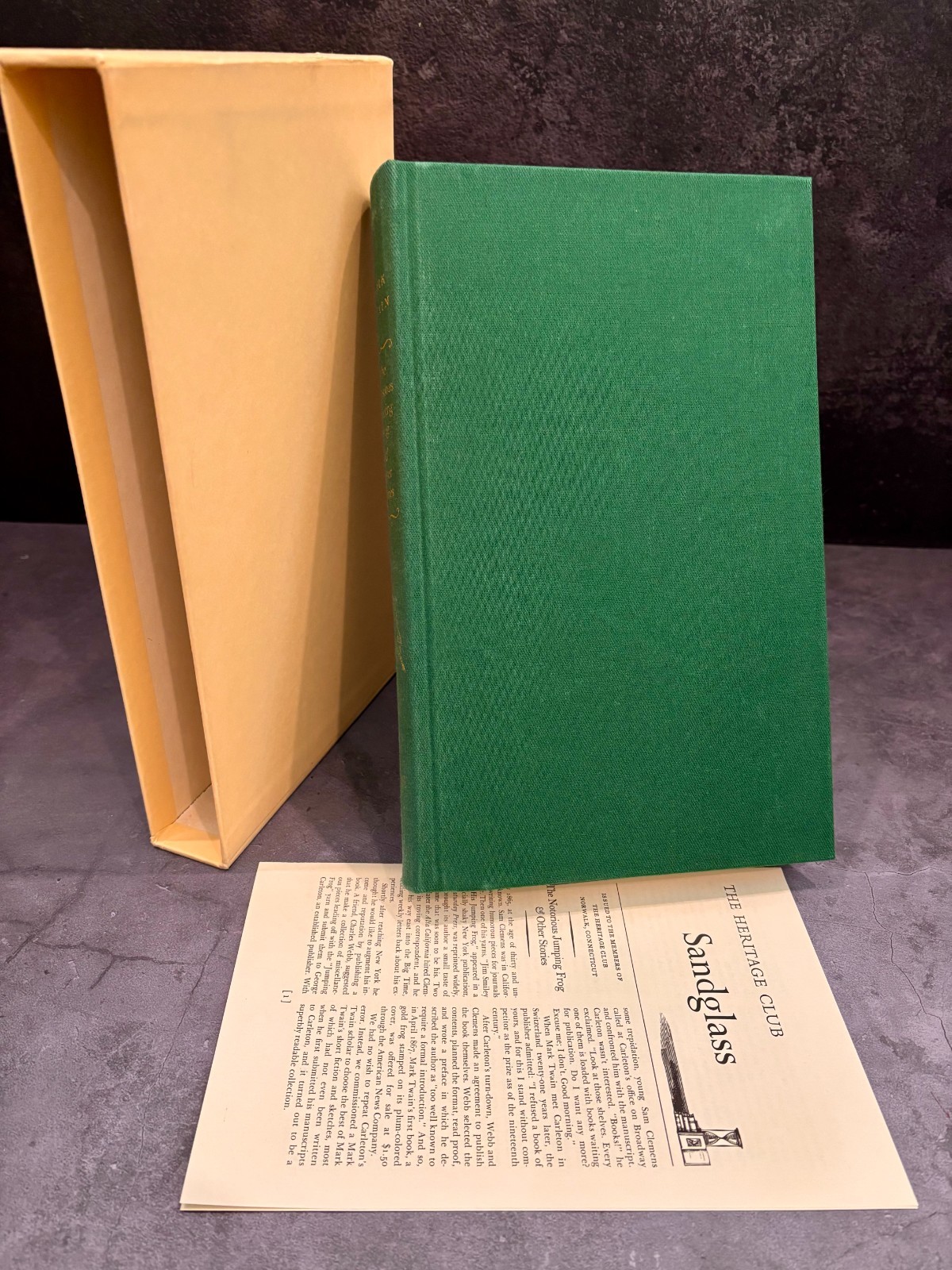 Mark Twain Notorious Jumping Frog Heritage Press HC Slipcase Illustrated Classic