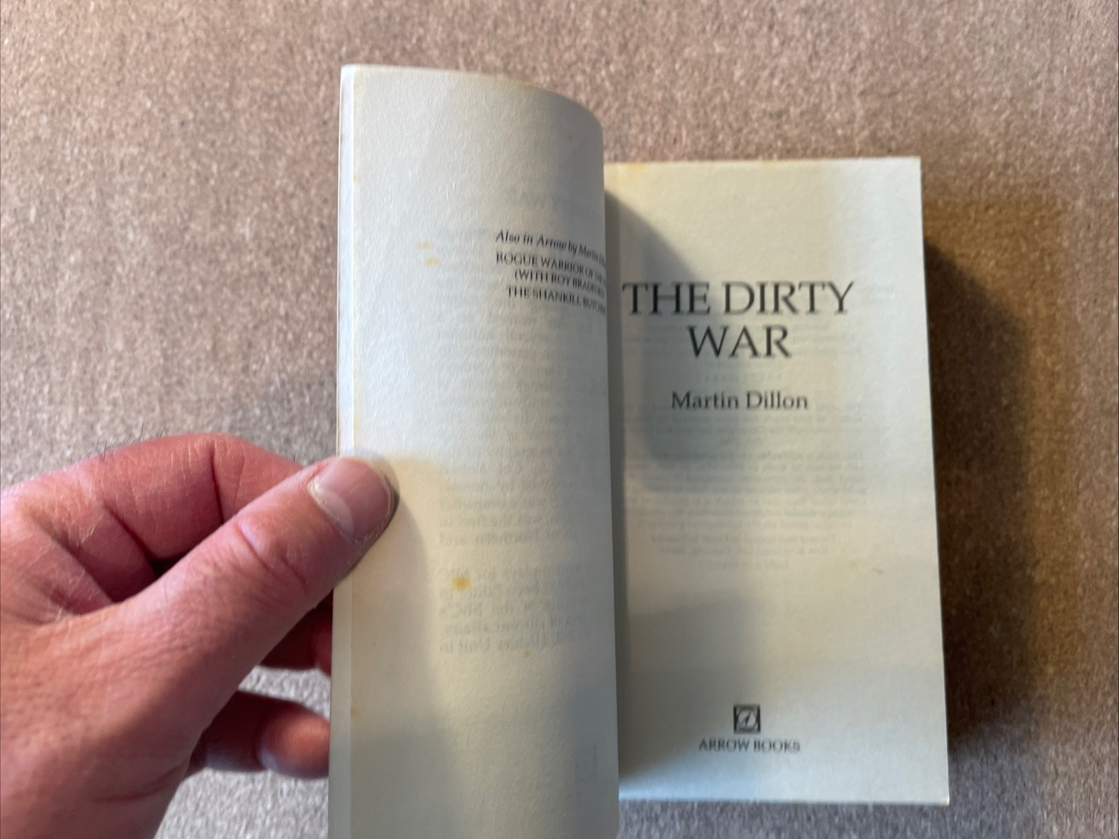 The Trigger Men & The Dirty War PBs , Martin Dillon, N. Ireland The Troubles