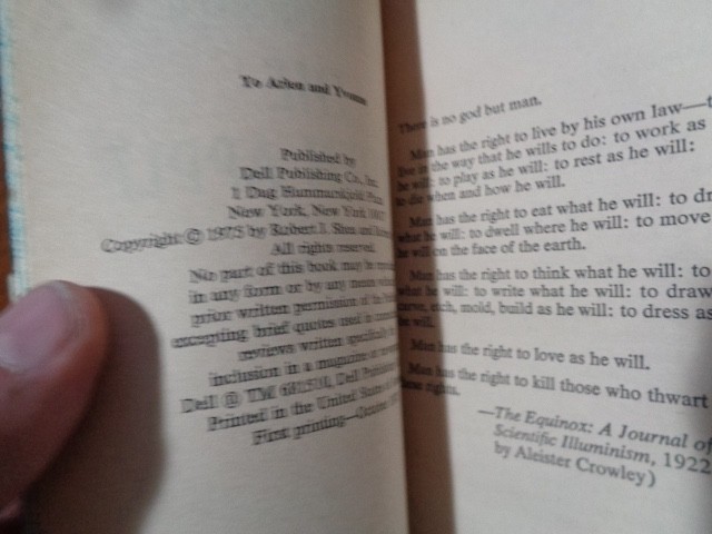 ILLUMINATUS Trilogy Robert Anton Wilson: Shea stated First print DELL vguc PBO’s