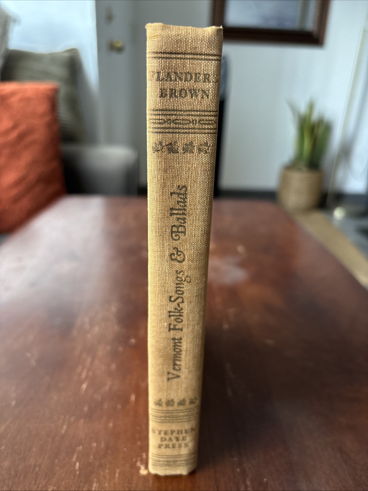 VERY RARE! Vermont Folk Songs & Ballads SIGNED! George Brown Vintage Book 1931