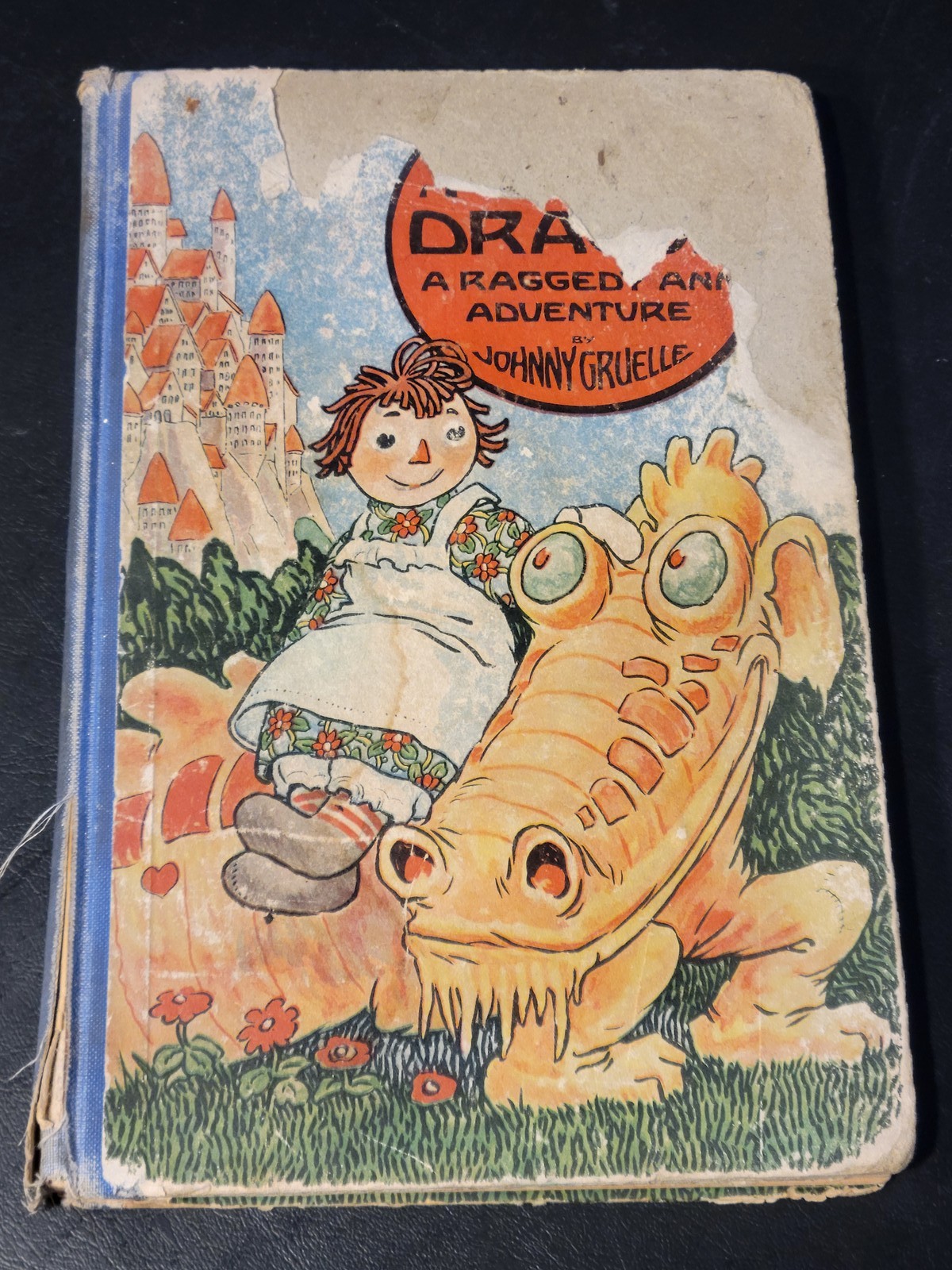 Raggedy Ann’s Dragon Adventure Johnny Gruelle 1926 Hardcover Volland Co. Antique