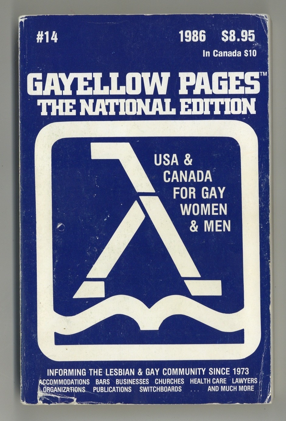 Gayellow Pages 1986 Gay Business Directory Gay Yellow Travel LGBT Lesbian M39954