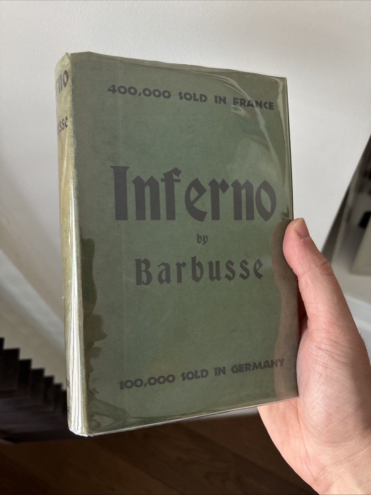 Inferno – Henri Barbusse – Rare 1932 Edition Dust Jacket