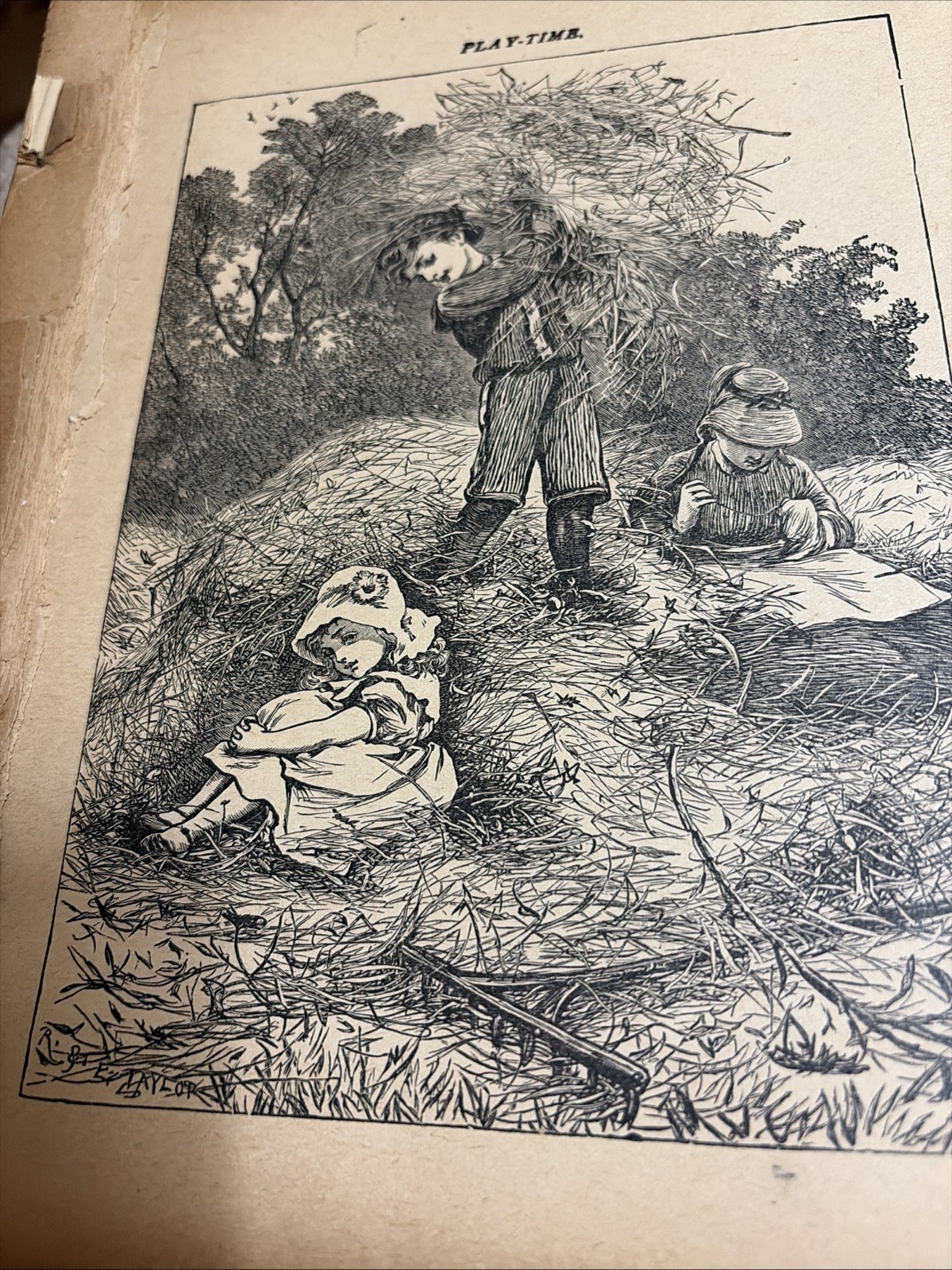Jolly Surprise Story Book McLoughlin Bros- As Is- crafts art pages to frame