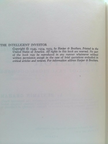 The Intelligent Investor Second Revised Edition by Benjamin Graham