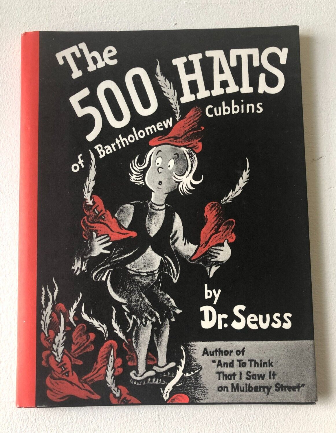 The 500 Hats of Bartholomew Cubbins by Dr Seuss HCDJ Book 1938 Vanguard LIKE NEW