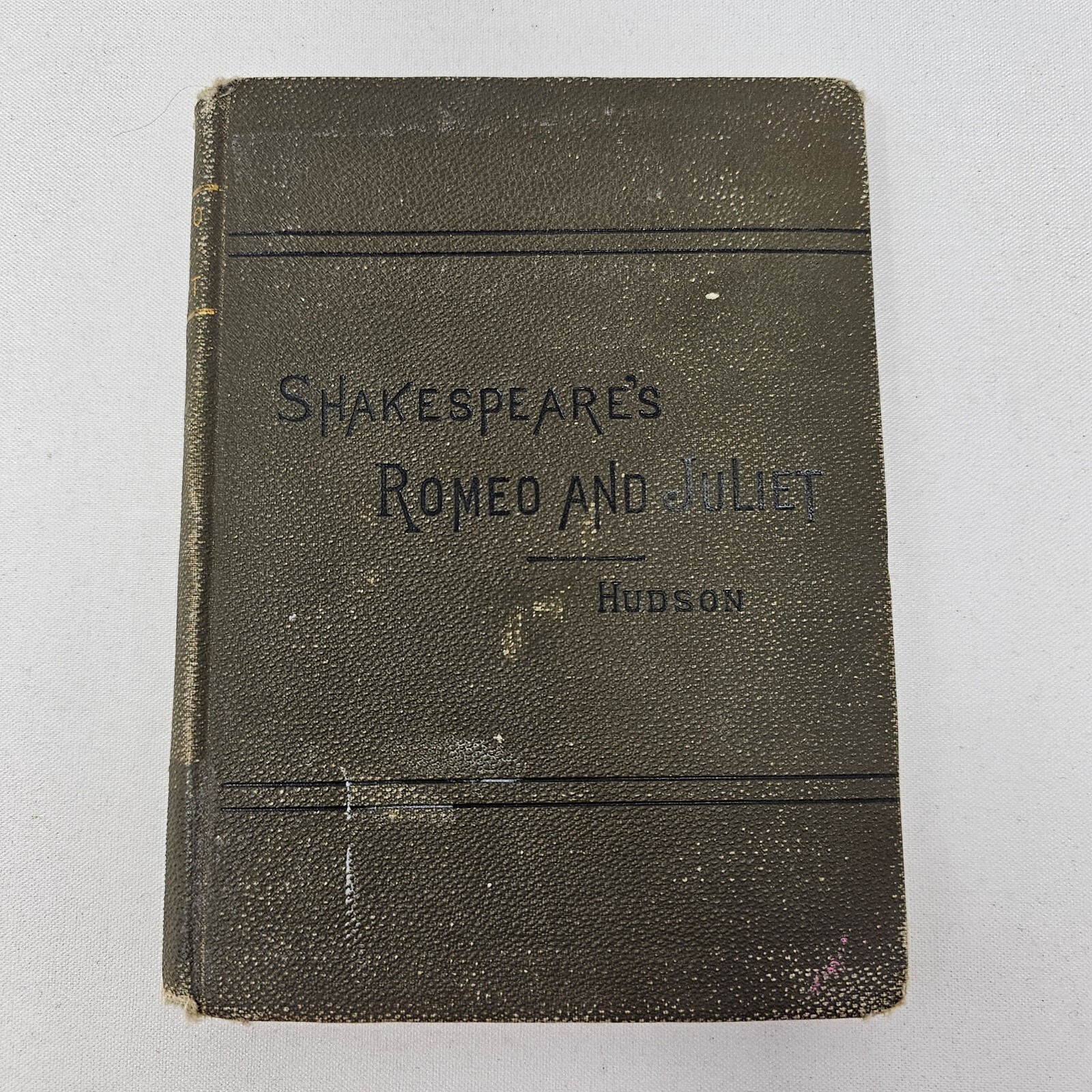 1881 Shakespeare’s King Romeo & Juliet Henry Hudson Hardcover Collectible VTG