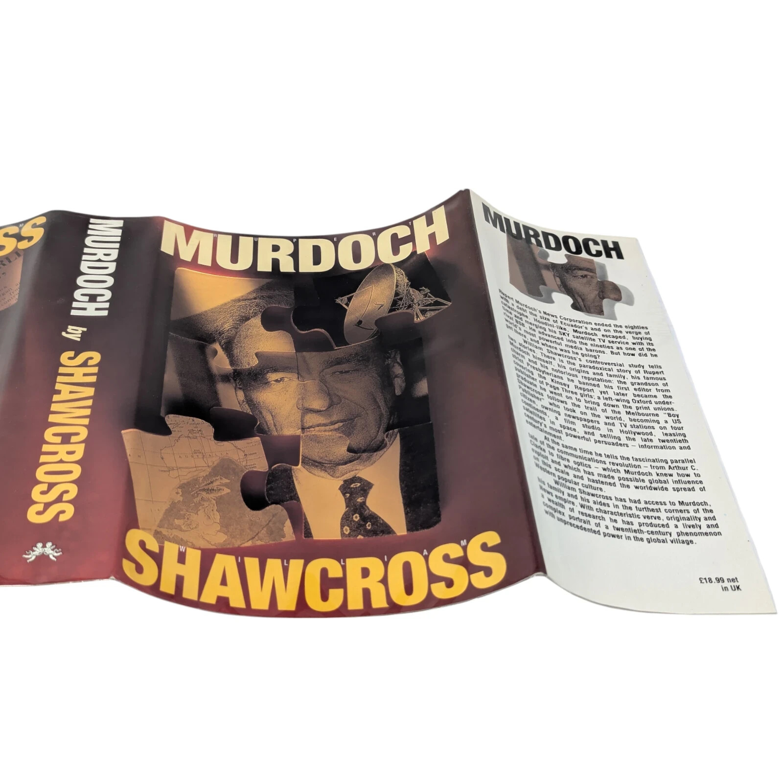 SIGNED Rupert Murdoch WILLIAM SHAWCROSS Chatto Windus 1992 FIRST EDITION Reprint