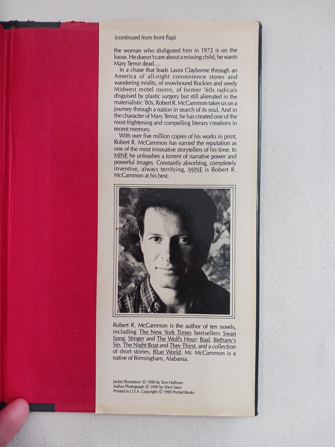 Mine Robert R McCammon First Edition 1st Printing Hardcover Vintage Horror Books
