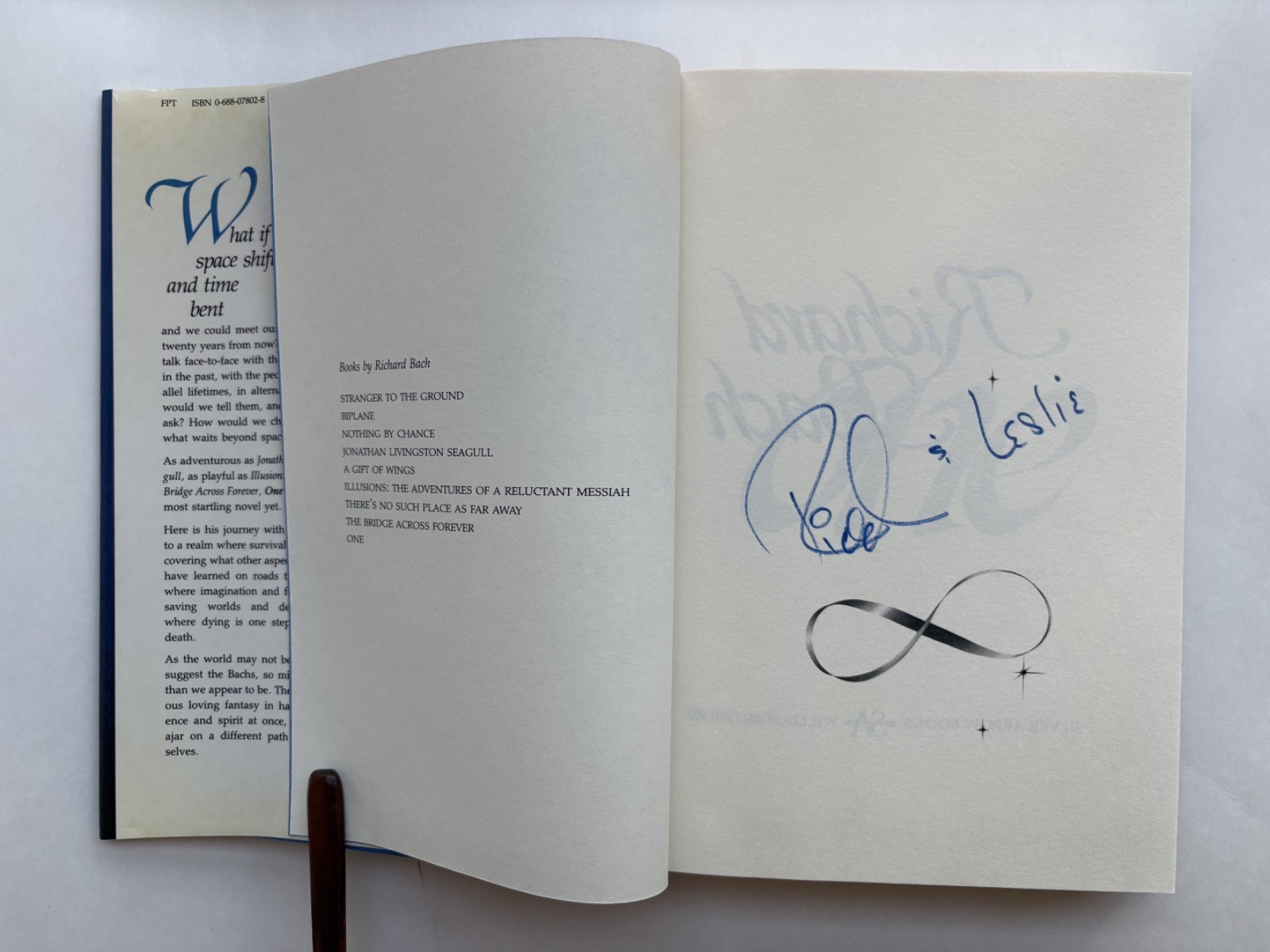 Richard Bach *SIGNED* / ONE 1st Edition, 1st Print (1988) Hardcover