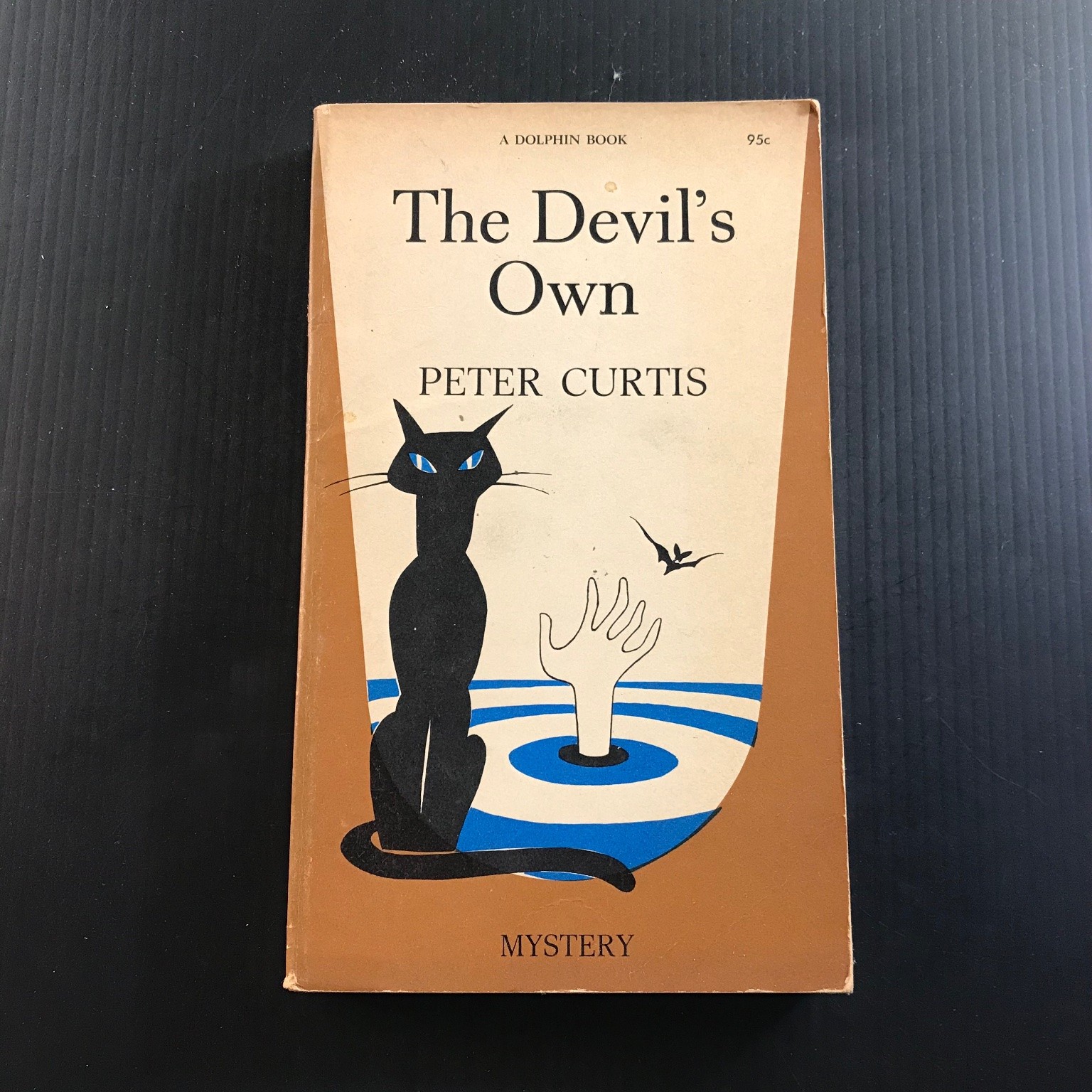 The Devil’s Own Peter Curtis 1961 Dolphin Book Mystery Novel Illustrated