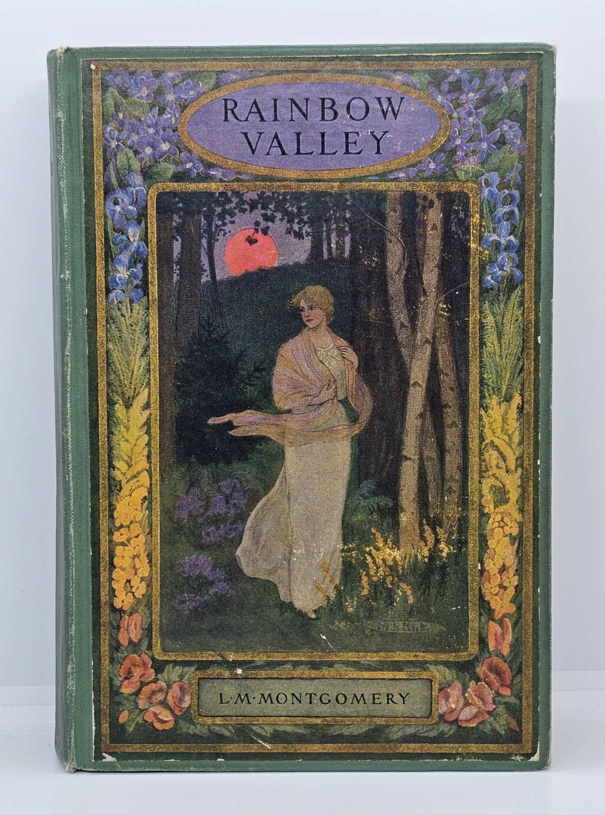 Rare Book 1919 First Edition RAINBOW VALLEY LM Montgomery Stokes Green Hardcover