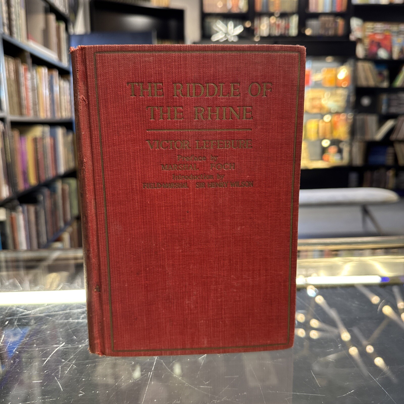 The Riddle Of The Rhine by Victor Lefebure – WWI Chemical Warfare – Vtg 1923 HC