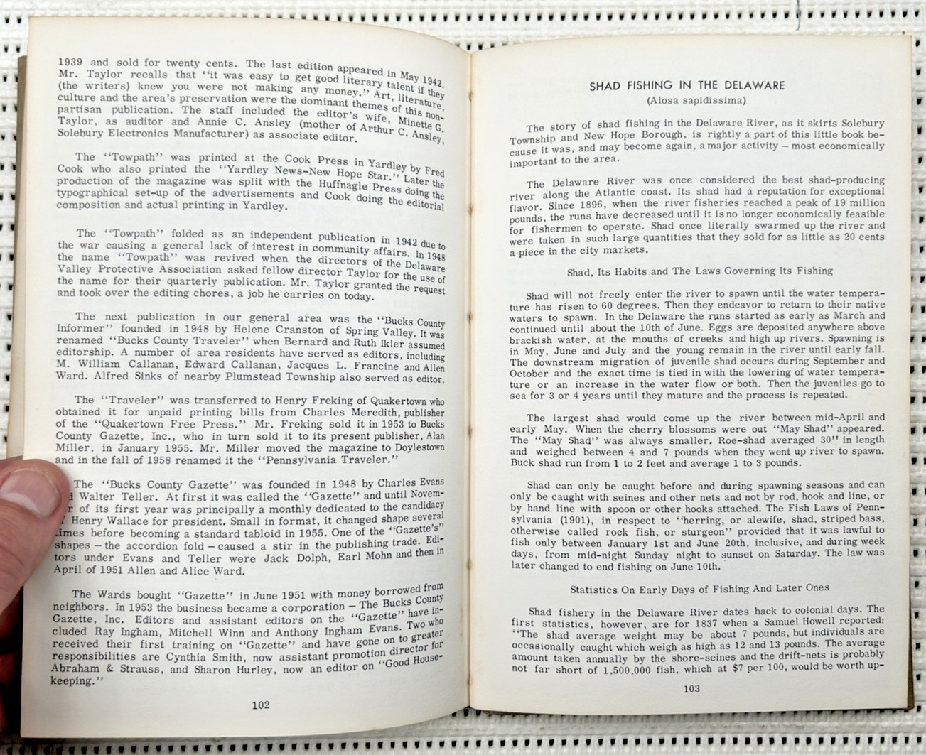 History Of Solebury Township Bucks County Pennsylvania Illust. Hardcover 128p