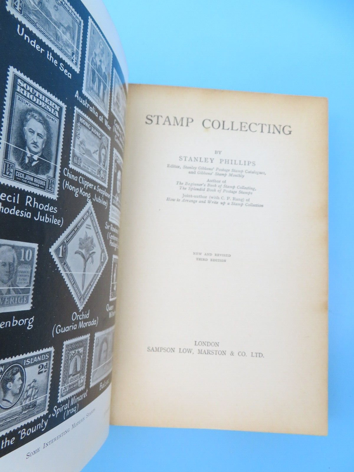 Stamp Collecting Stanley Phillips Hardback Sampson Low