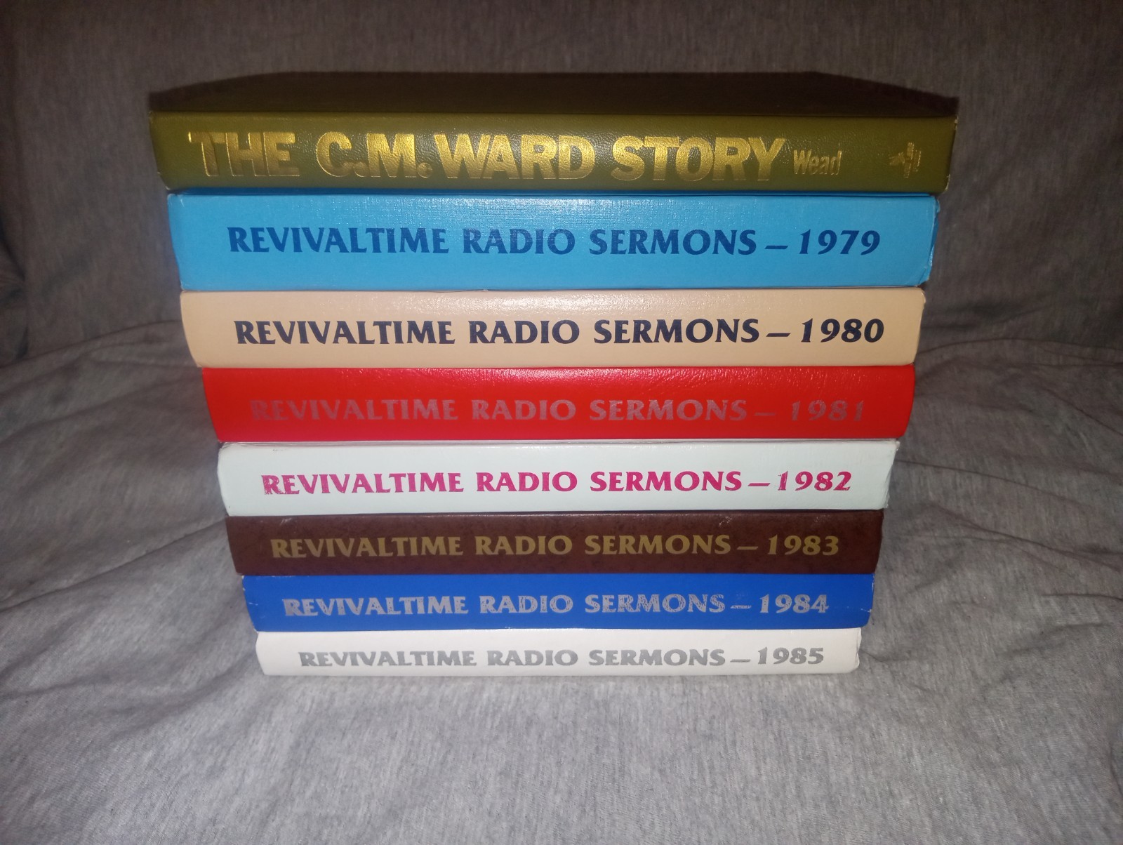Revivaltime Radio Sermons lot of 8 , 1979-1985 and CM Ward Story